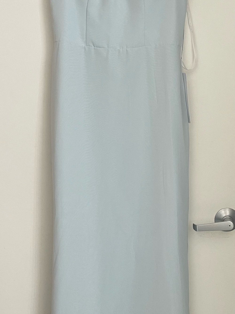 Azazie Pale Blue Maxi Skirt - Sleek Floor-Length Design